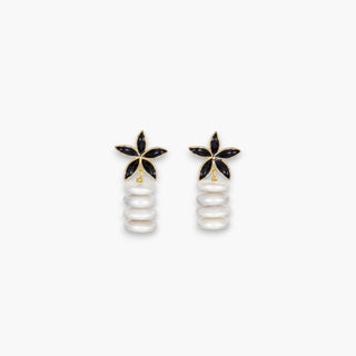 DALIA EARRINGS - Disc pearl
