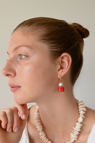 CORAL EARRINGS